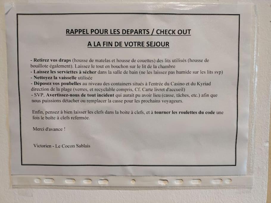 Le Sunny Duplex Hypercentre La Plage A 2 Pas ! Les Sables-dʼOlonne Εξωτερικό φωτογραφία